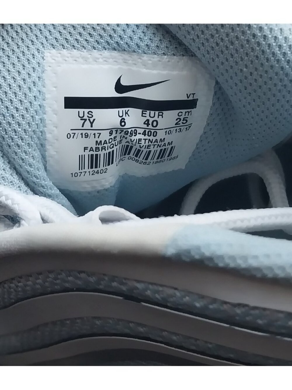 Nike Air Max 97 Ultra GS Ocean Bliss Size 7Y Womens 8.5 - Picture 7 of 8